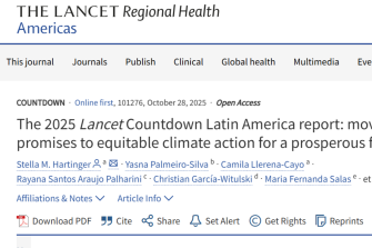 Reporte 2025 del Lancet Countdown Latinoamérica