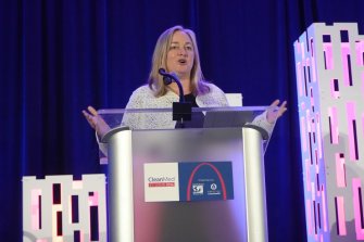 CEO Emily Bancroft at the opening session